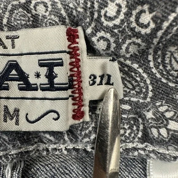 Ariat Jeans Womens 31 L (32x34) Tall Bootcut Mid Rise Western Outdoors Cowgirl - Picture 15 of 16